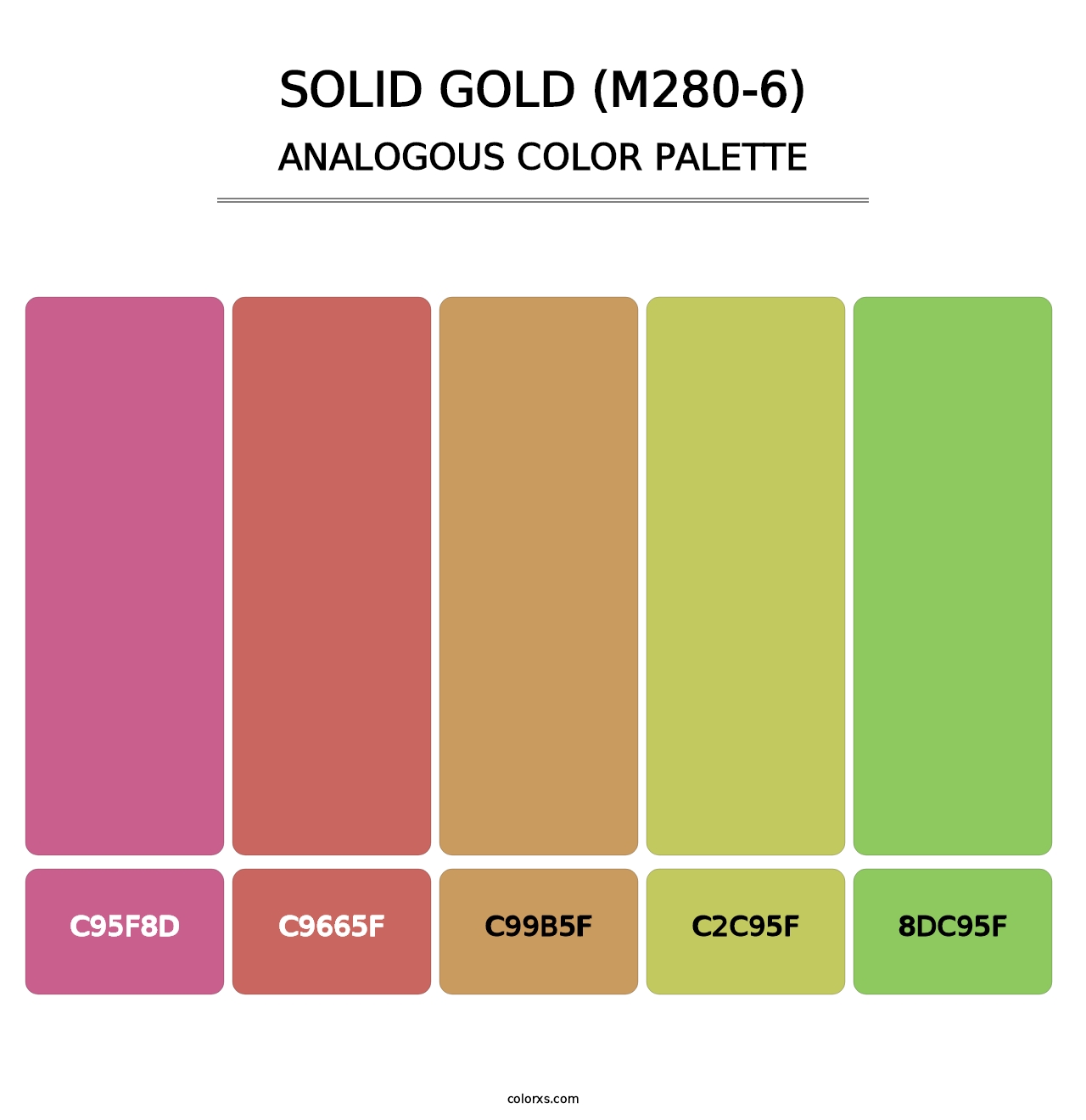 Solid Gold (M280-6) - Analogous Color Palette