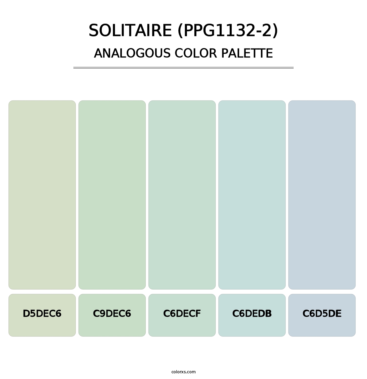 Solitaire (PPG1132-2) - Analogous Color Palette