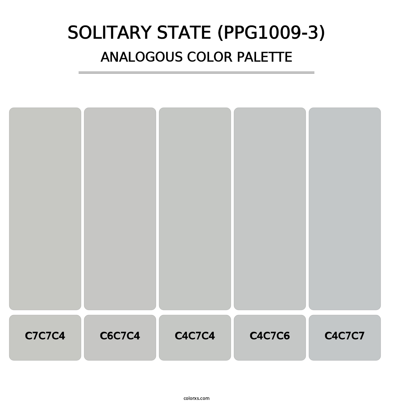 Solitary State (PPG1009-3) - Analogous Color Palette