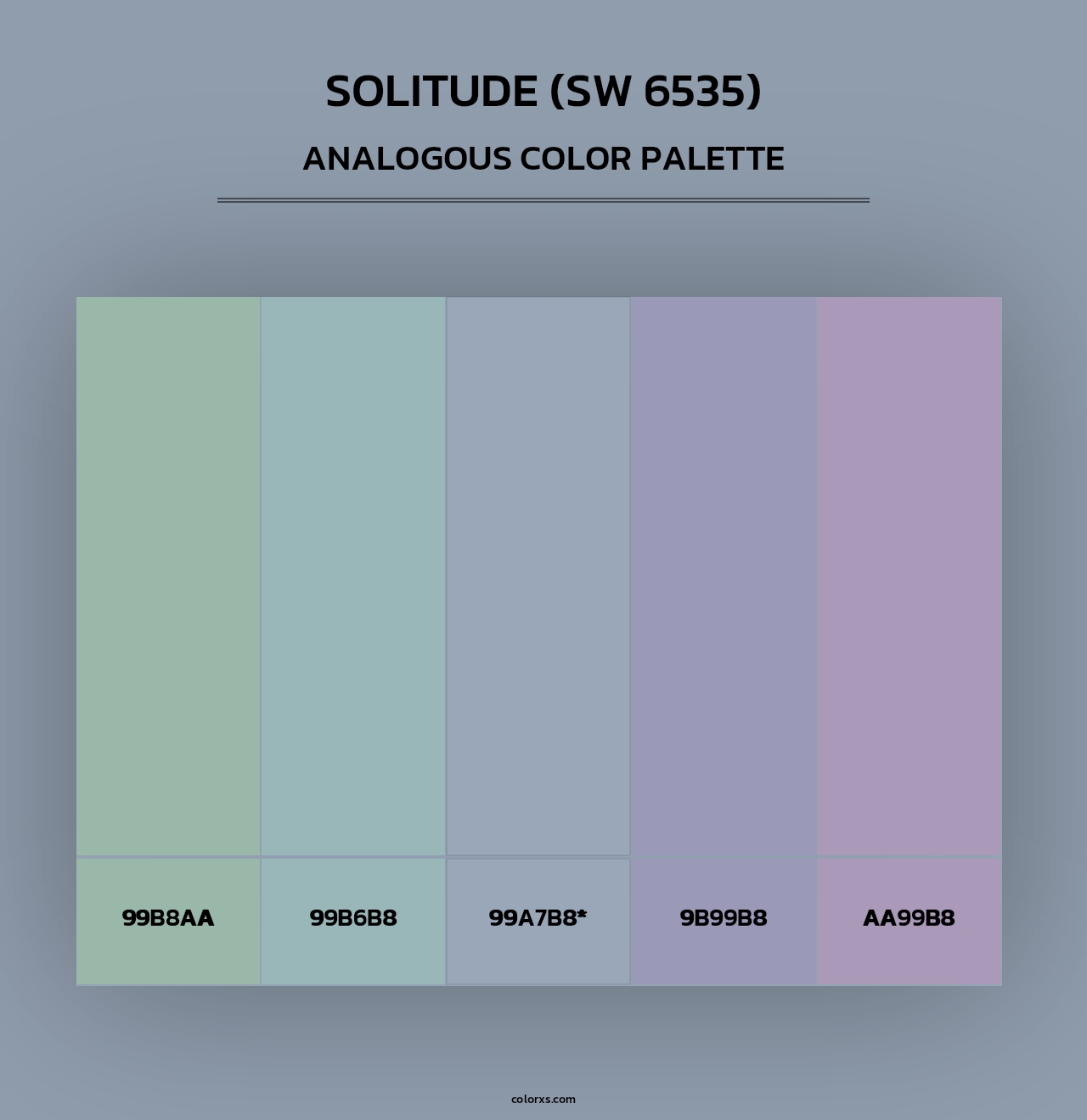 Solitude (SW 6535) - Analogous Color Palette