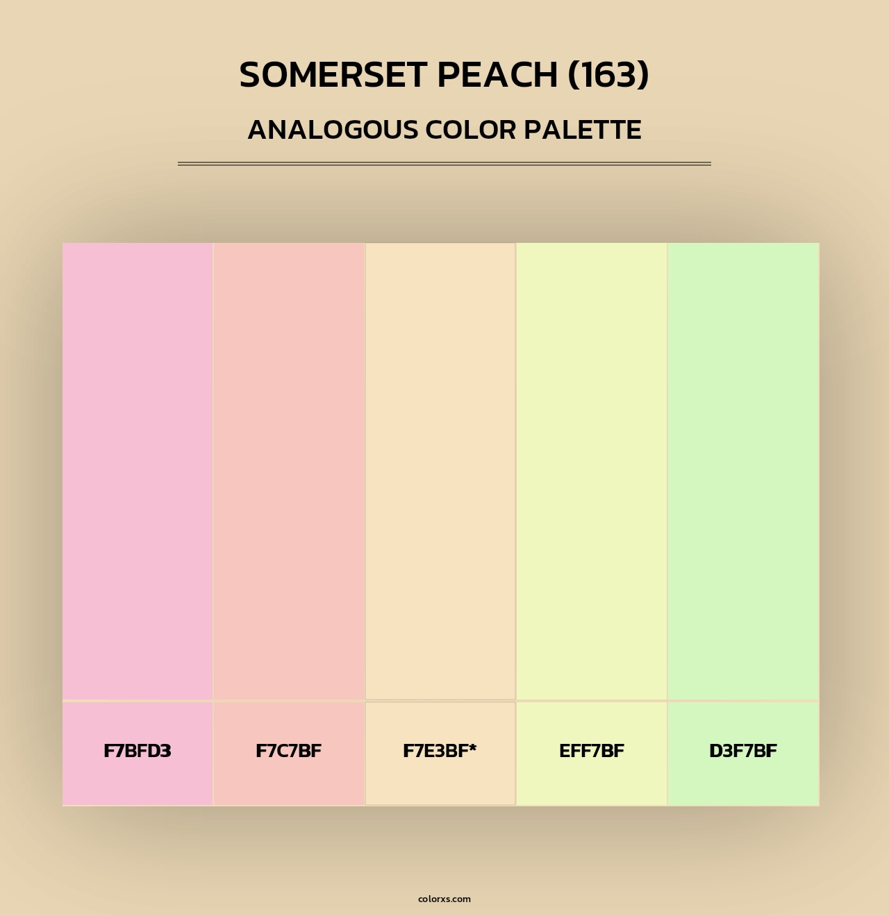 Somerset Peach (163) - Analogous Color Palette
