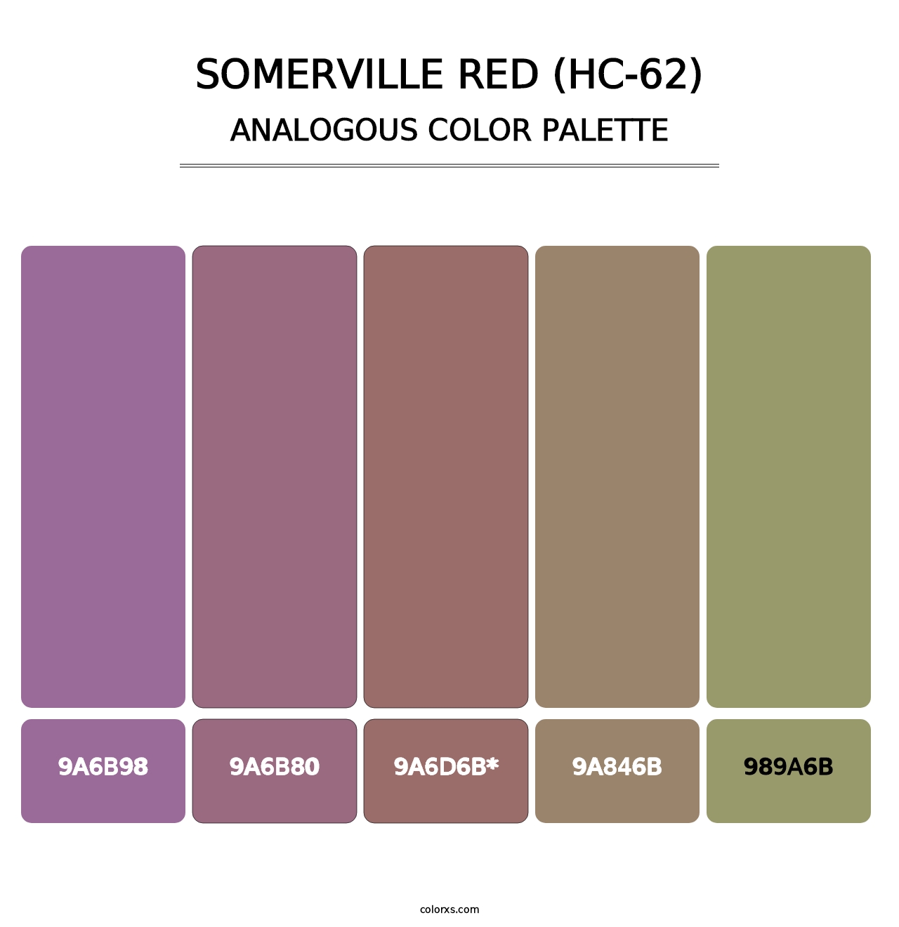 Somerville Red (HC-62) - Analogous Color Palette