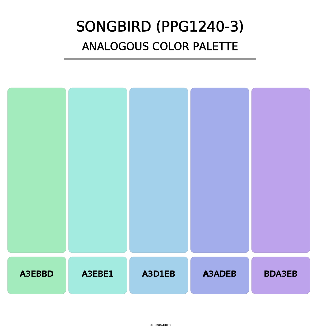 Songbird (PPG1240-3) - Analogous Color Palette