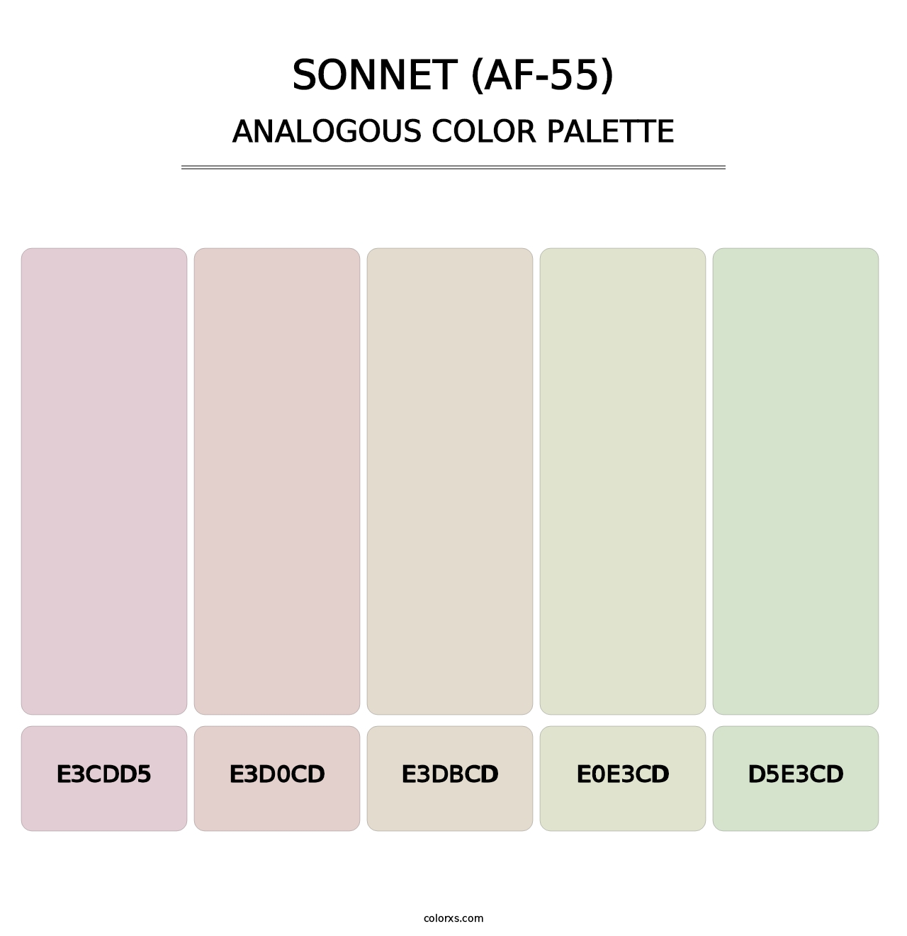 Sonnet (AF-55) - Analogous Color Palette