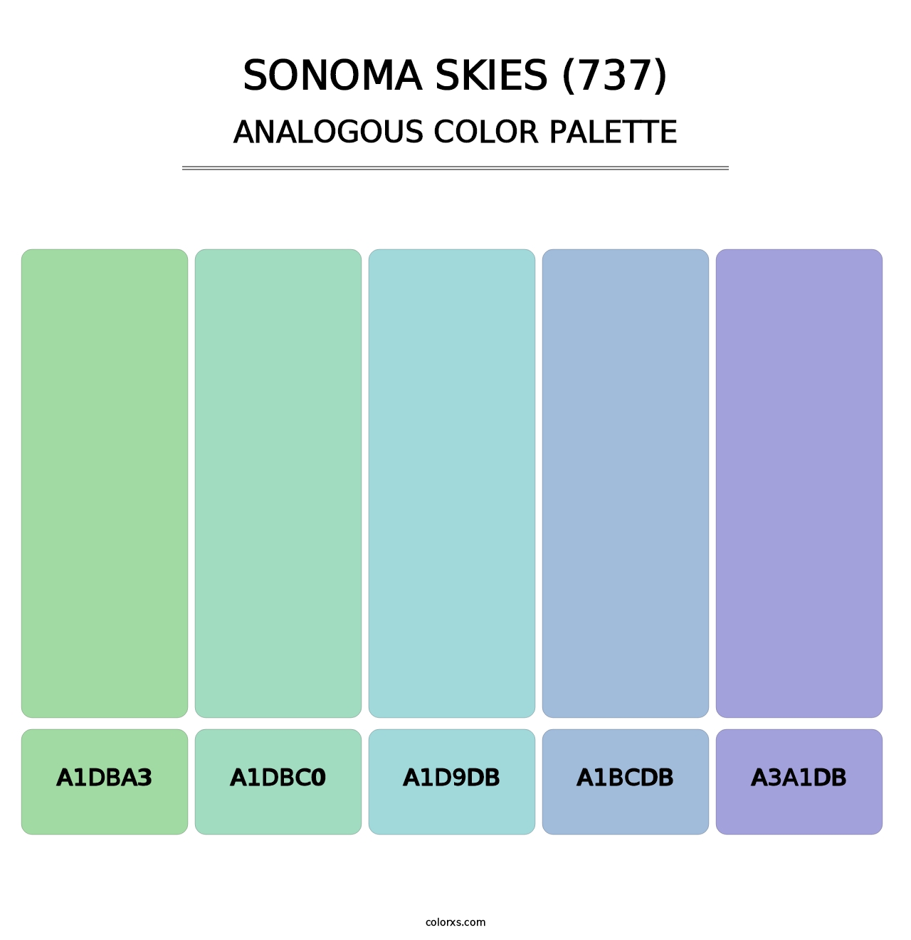Sonoma Skies (737) - Analogous Color Palette