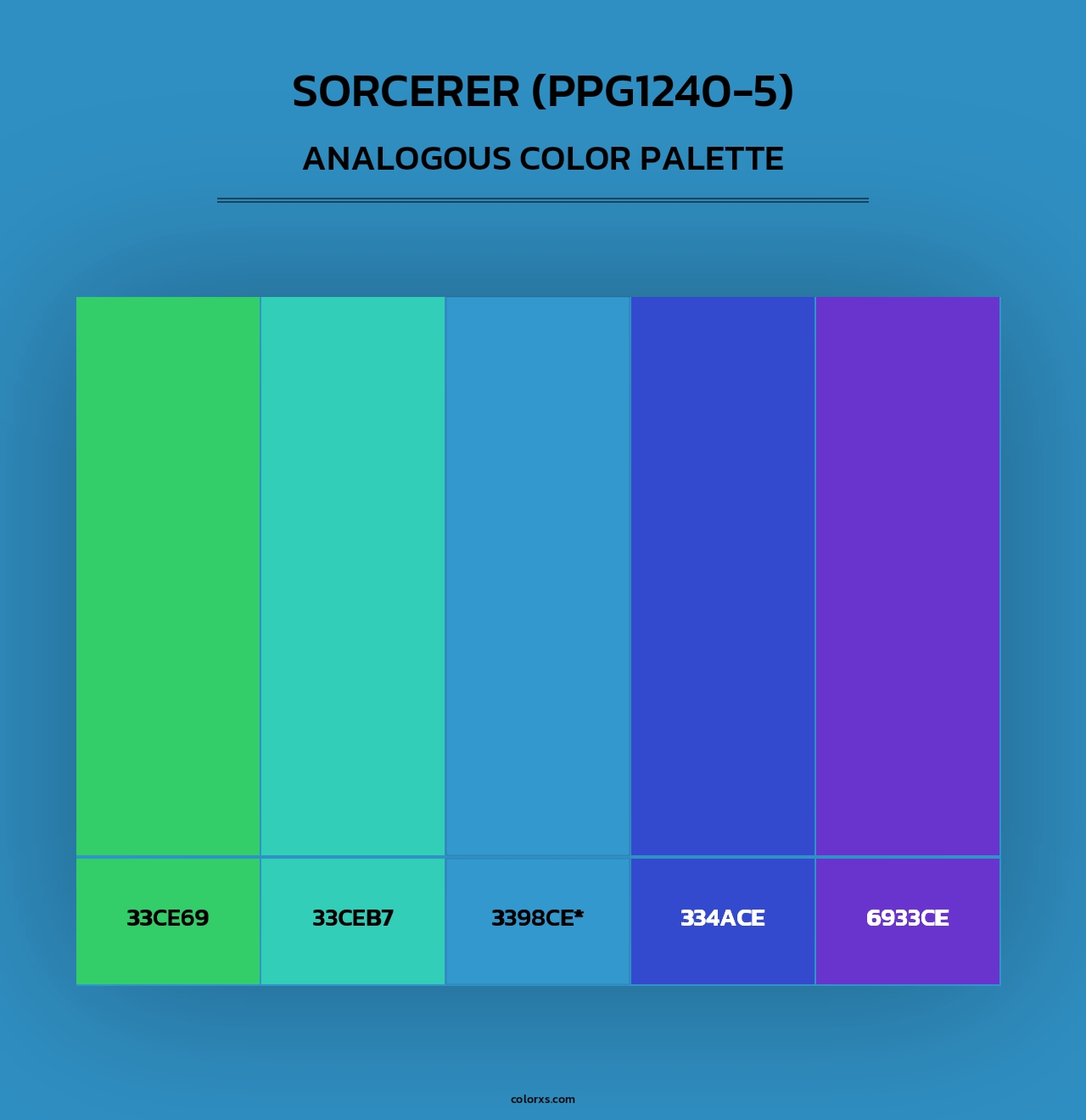 Sorcerer (PPG1240-5) - Analogous Color Palette