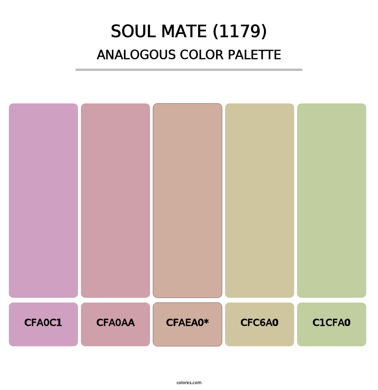 Soul Mate (1179) - Analogous Color Palette