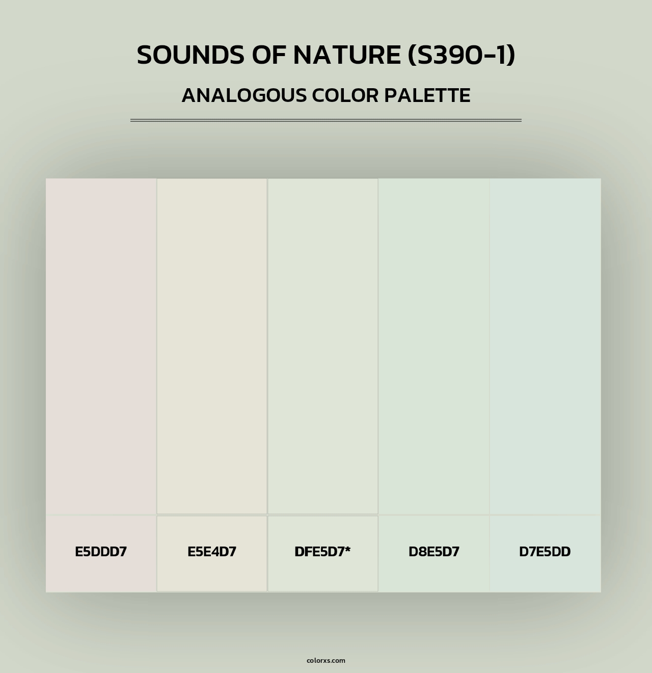 Sounds Of Nature (S390-1) - Analogous Color Palette