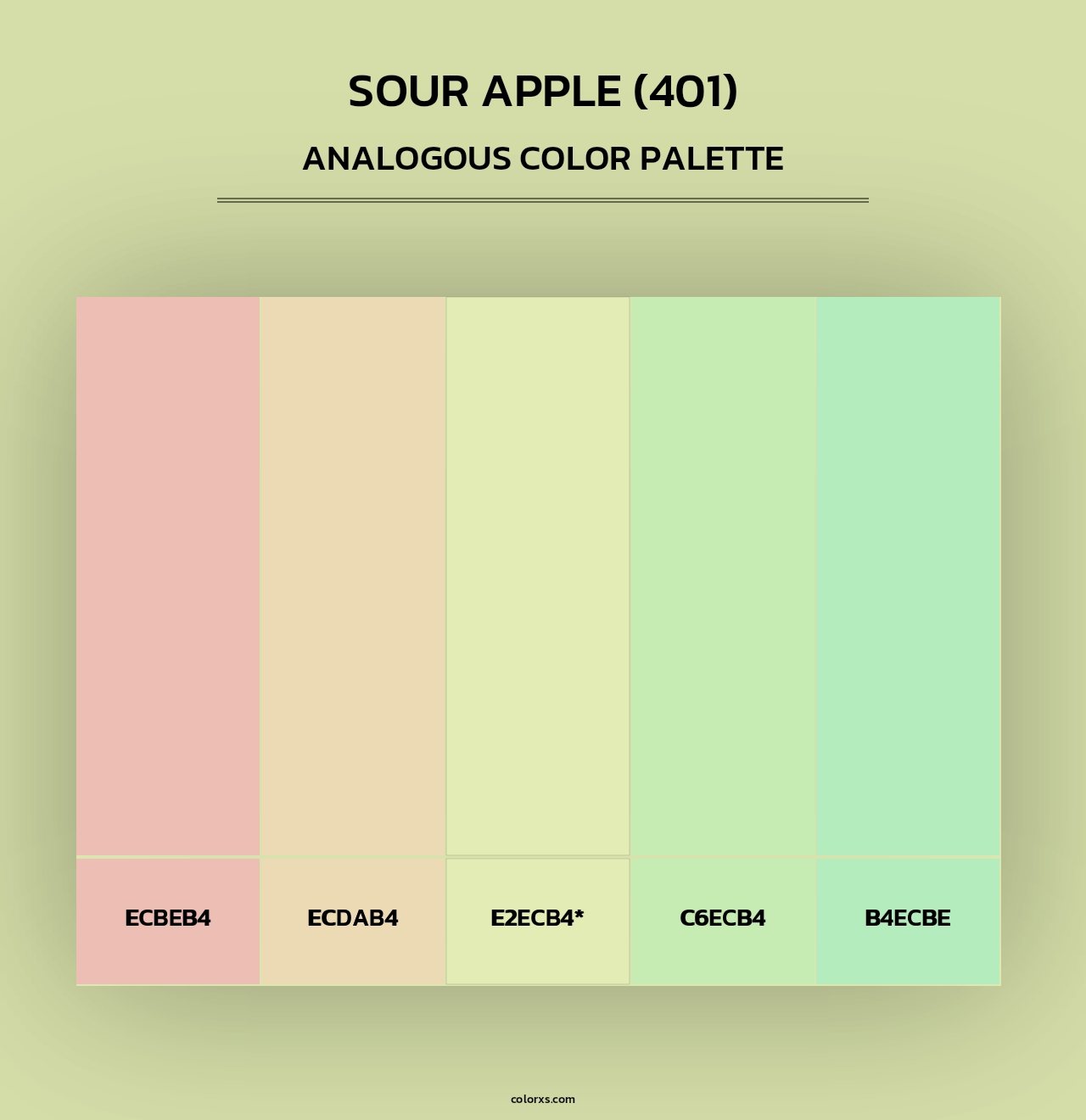 Sour Apple (401) - Analogous Color Palette