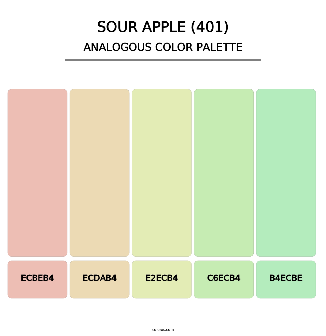 Sour Apple (401) - Analogous Color Palette