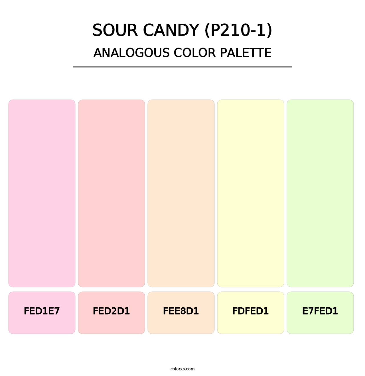 Sour Candy (P210-1) - Analogous Color Palette