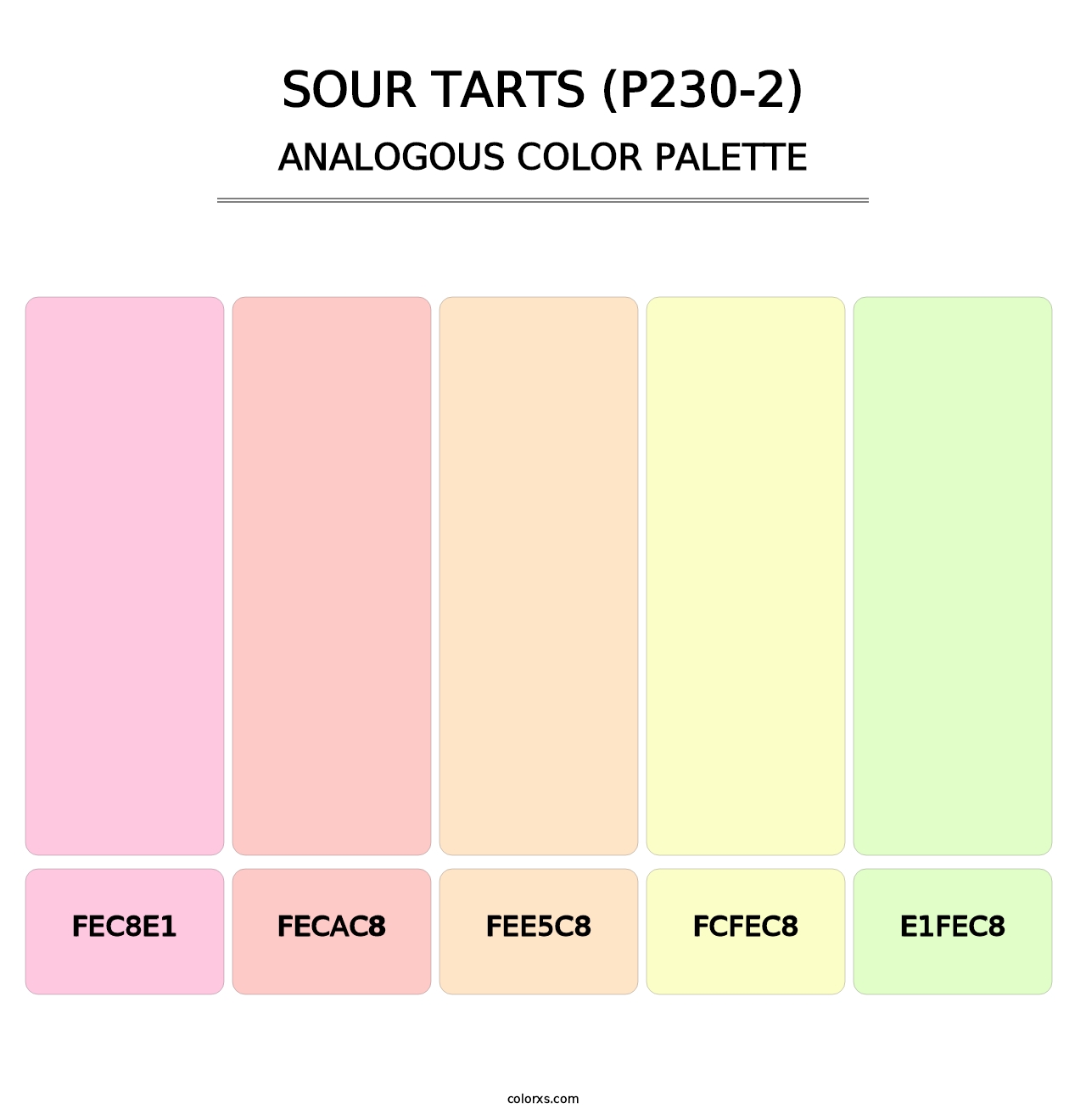 Sour Tarts (P230-2) - Analogous Color Palette