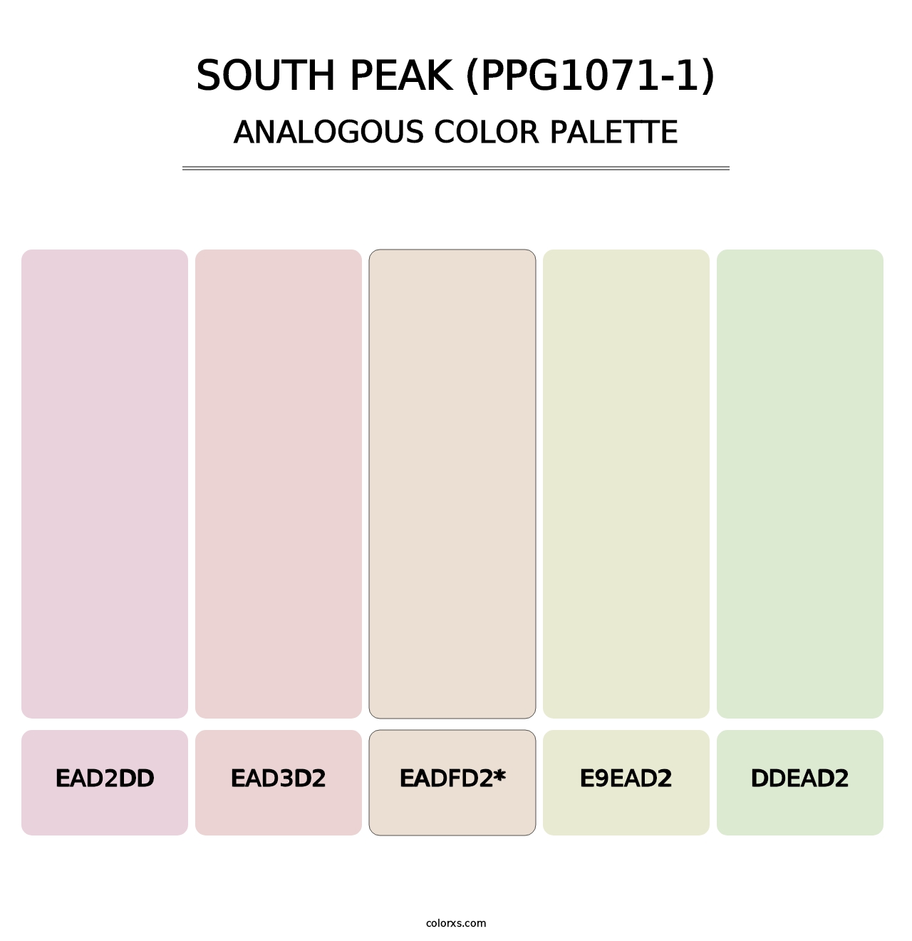 South Peak (PPG1071-1) - Analogous Color Palette