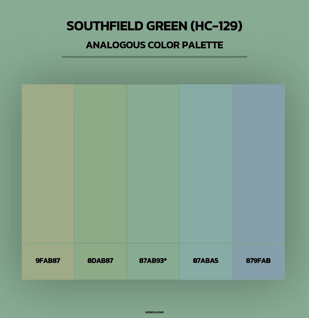 Southfield Green (HC-129) - Analogous Color Palette