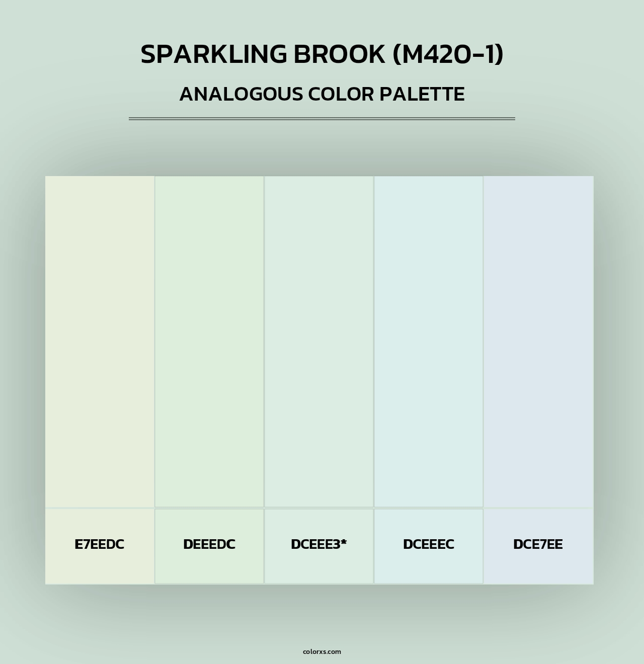 Sparkling Brook (M420-1) - Analogous Color Palette