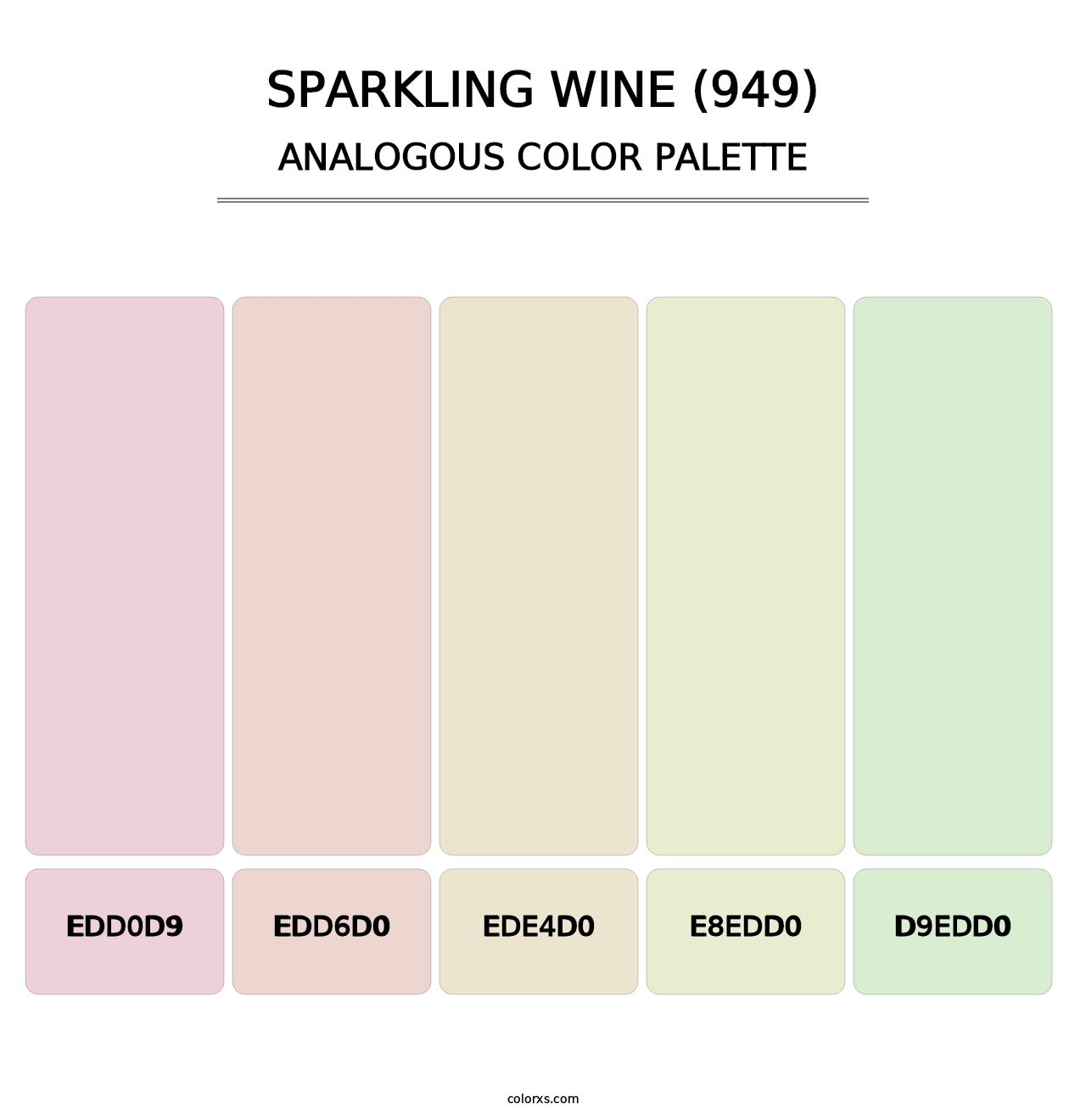 Sparkling Wine (949) - Analogous Color Palette