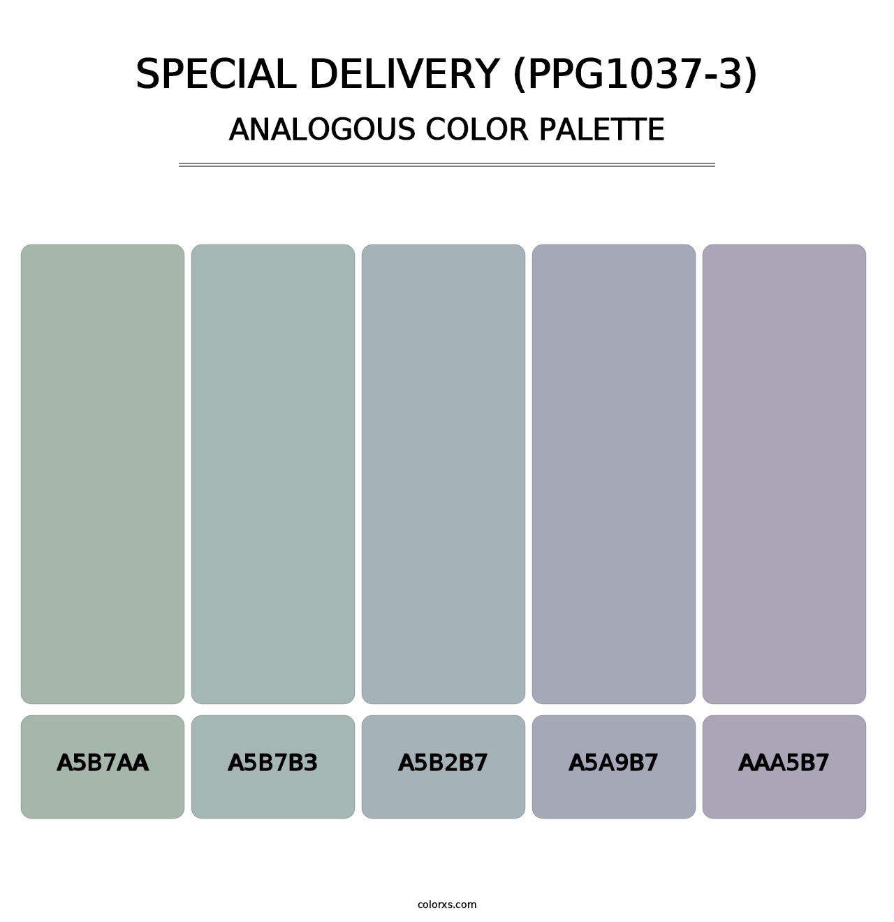 Special Delivery (PPG1037-3) - Analogous Color Palette