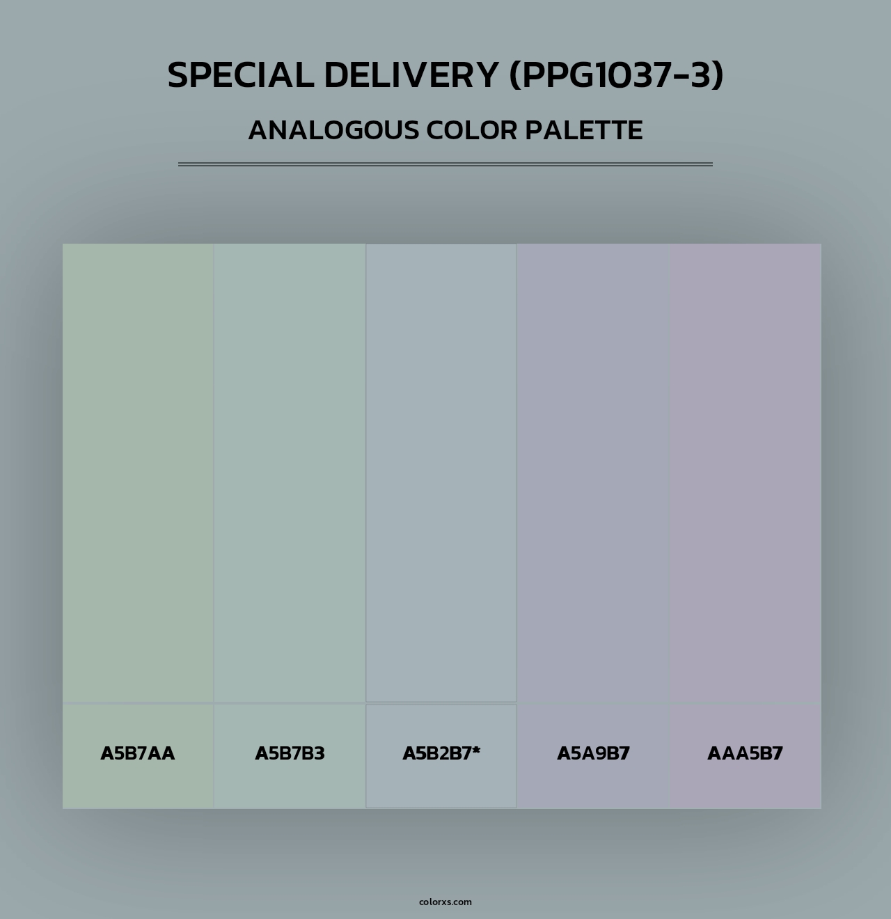 Special Delivery (PPG1037-3) - Analogous Color Palette