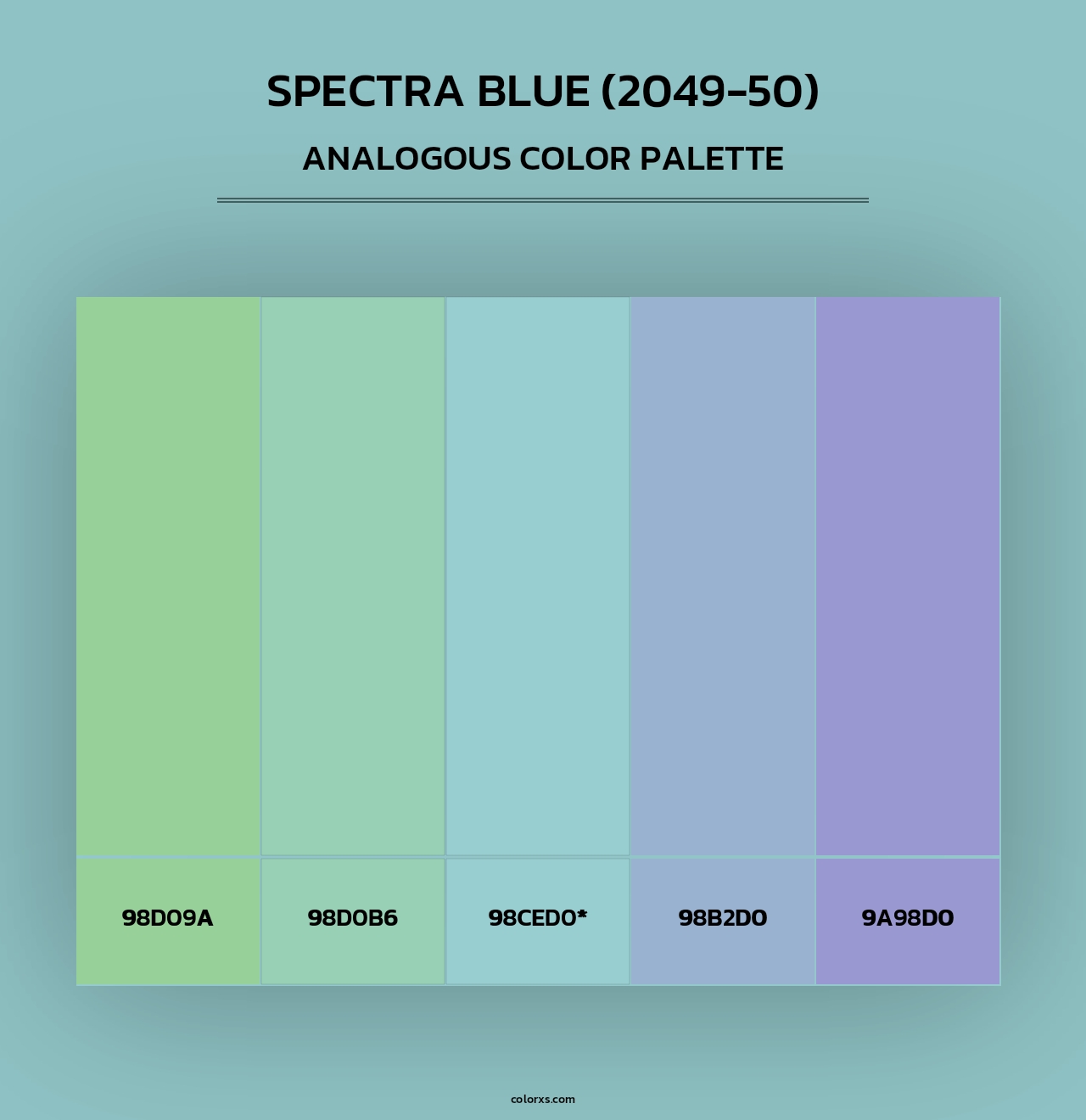Spectra Blue (2049-50) - Analogous Color Palette