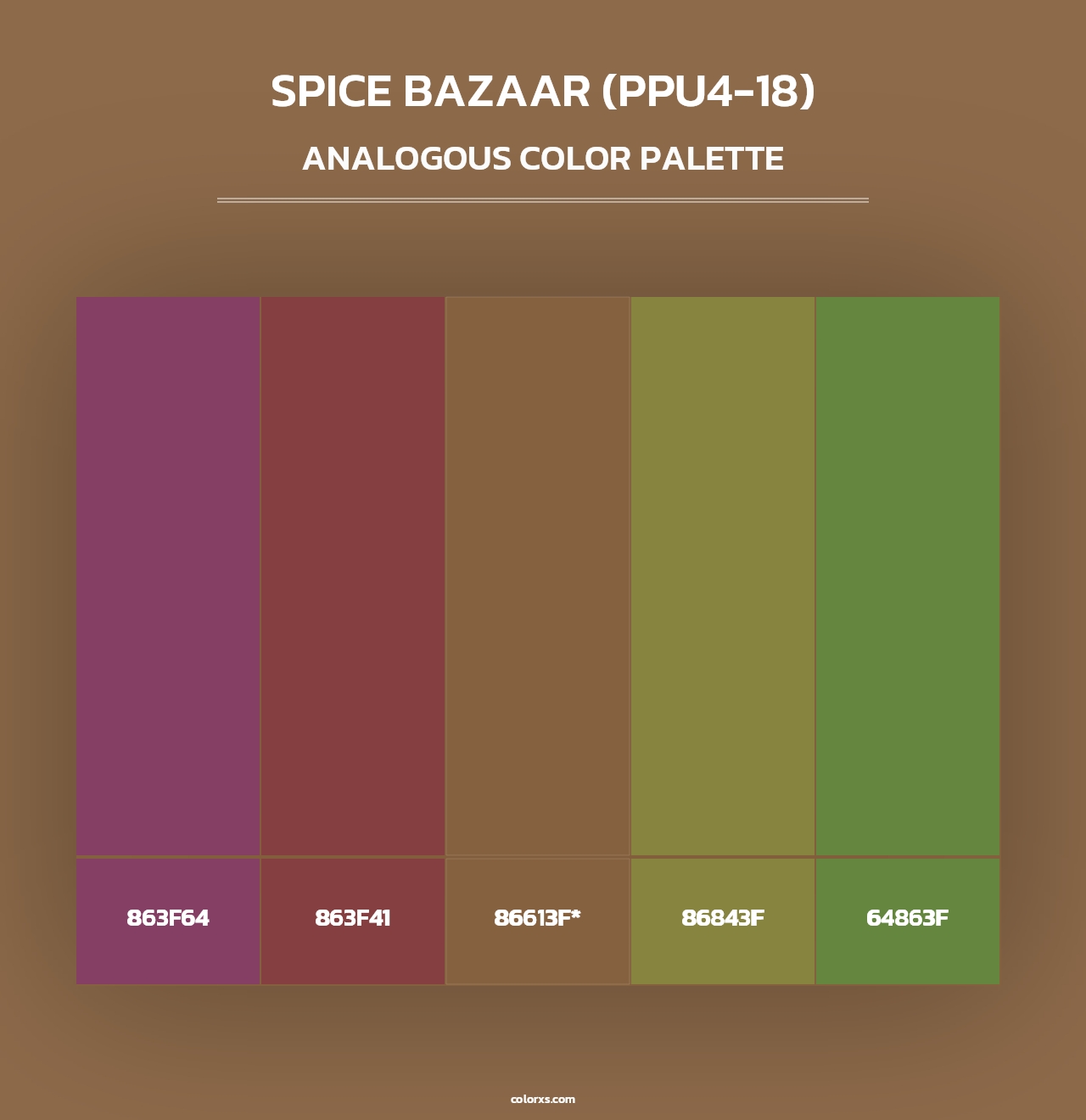 Spice Bazaar (PPU4-18) - Analogous Color Palette