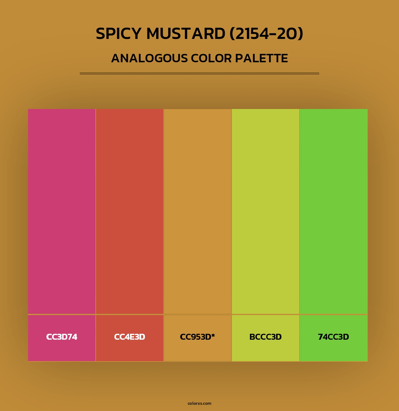 Spicy Mustard (2154-20) - Analogous Color Palette