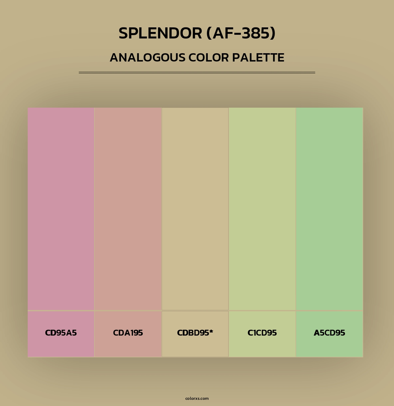 Splendor (AF-385) - Analogous Color Palette