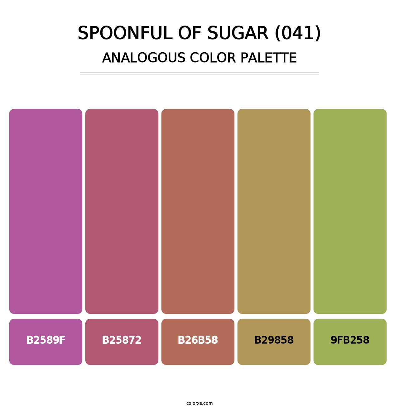 Spoonful of Sugar (041) - Analogous Color Palette