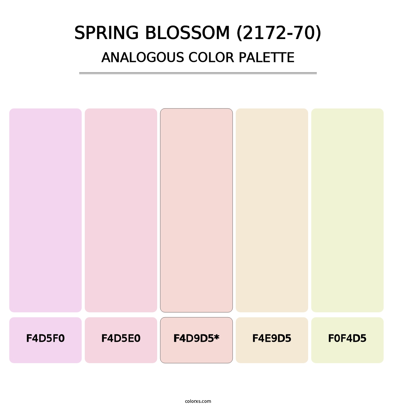 Spring Blossom (2172-70) - Analogous Color Palette