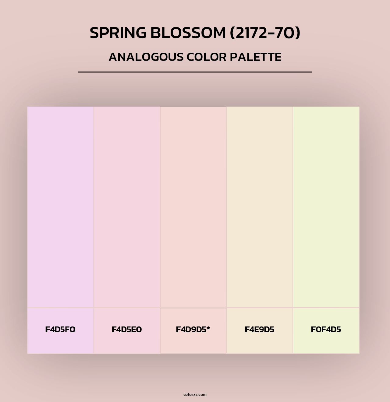 Spring Blossom (2172-70) - Analogous Color Palette