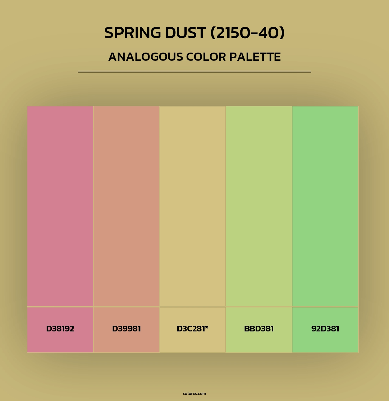 Spring Dust (2150-40) - Analogous Color Palette