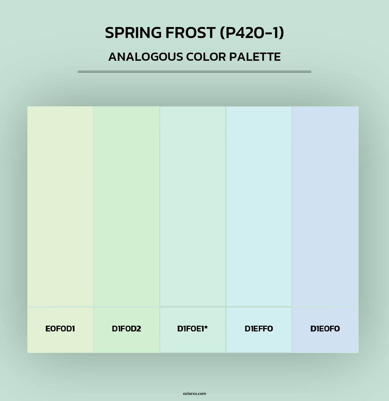 Spring Frost (P420-1) - Analogous Color Palette