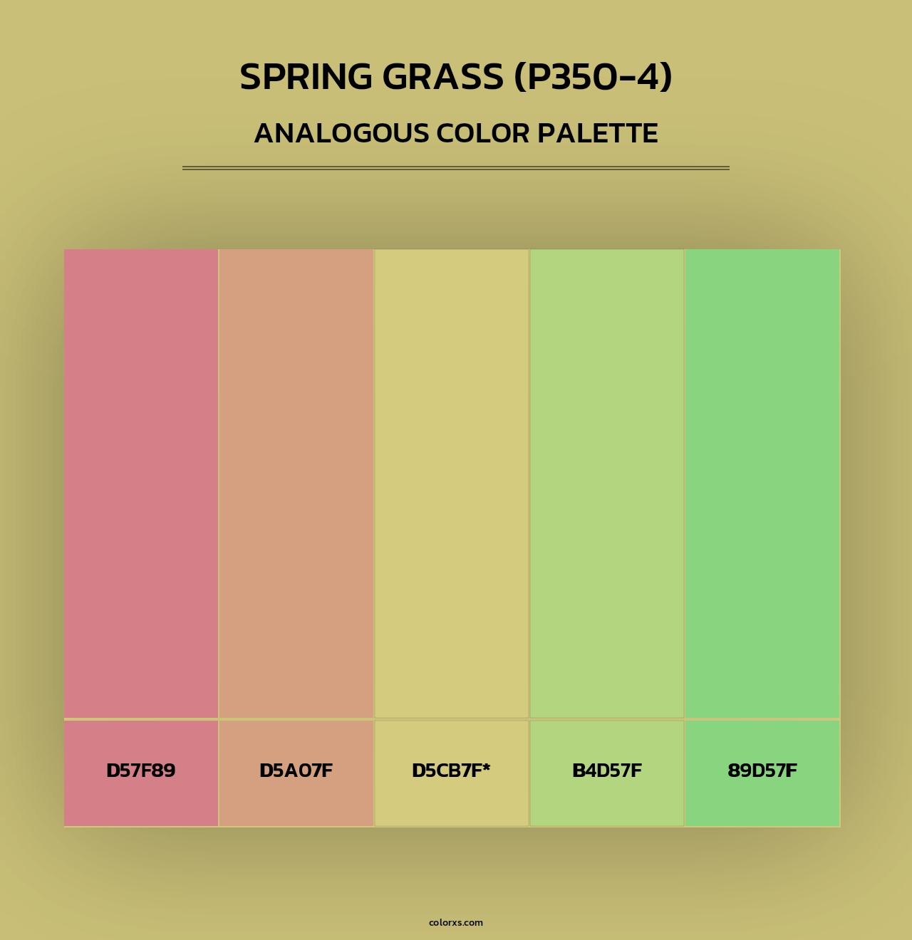 Spring Grass (P350-4) - Analogous Color Palette