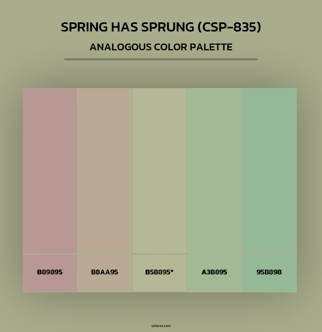 Spring has Sprung (CSP-835) - Analogous Color Palette