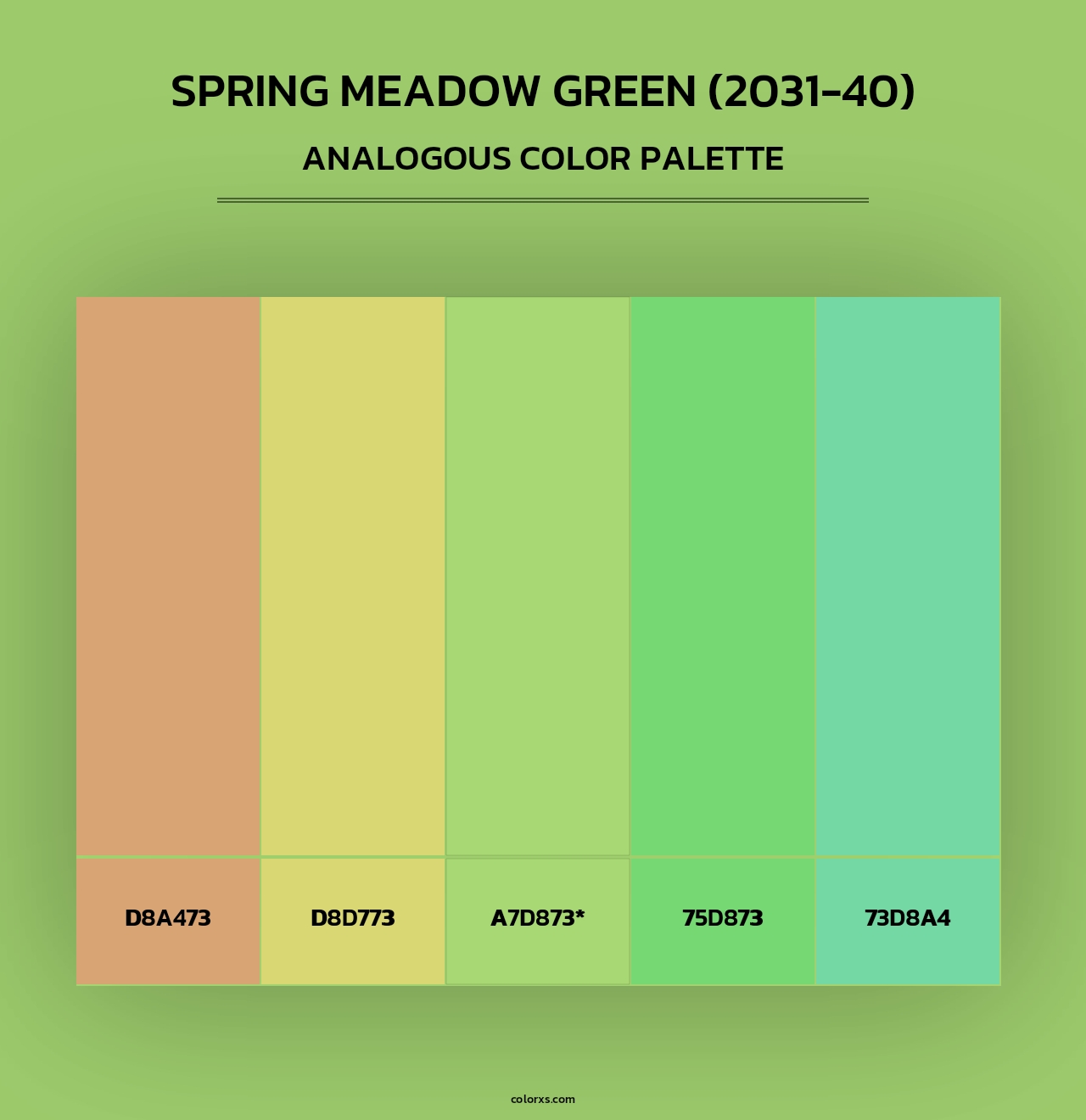 Spring Meadow Green (2031-40) - Analogous Color Palette