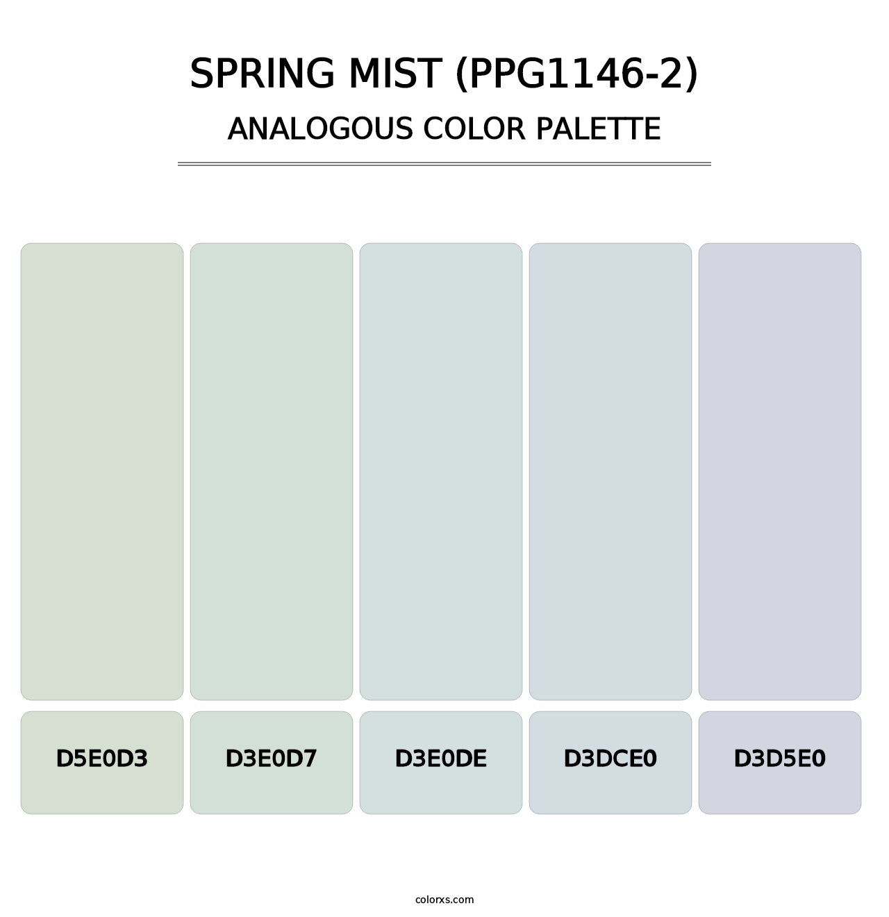 Spring Mist (PPG1146-2) - Analogous Color Palette