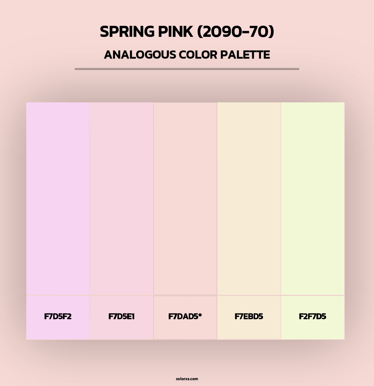 Spring Pink (2090-70) - Analogous Color Palette