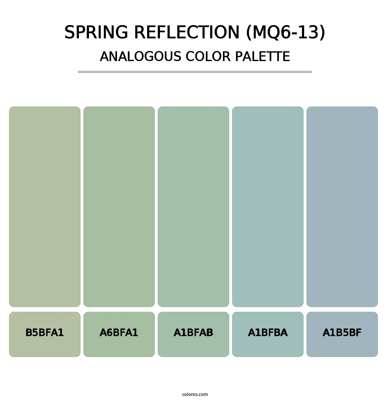 Spring Reflection (MQ6-13) - Analogous Color Palette