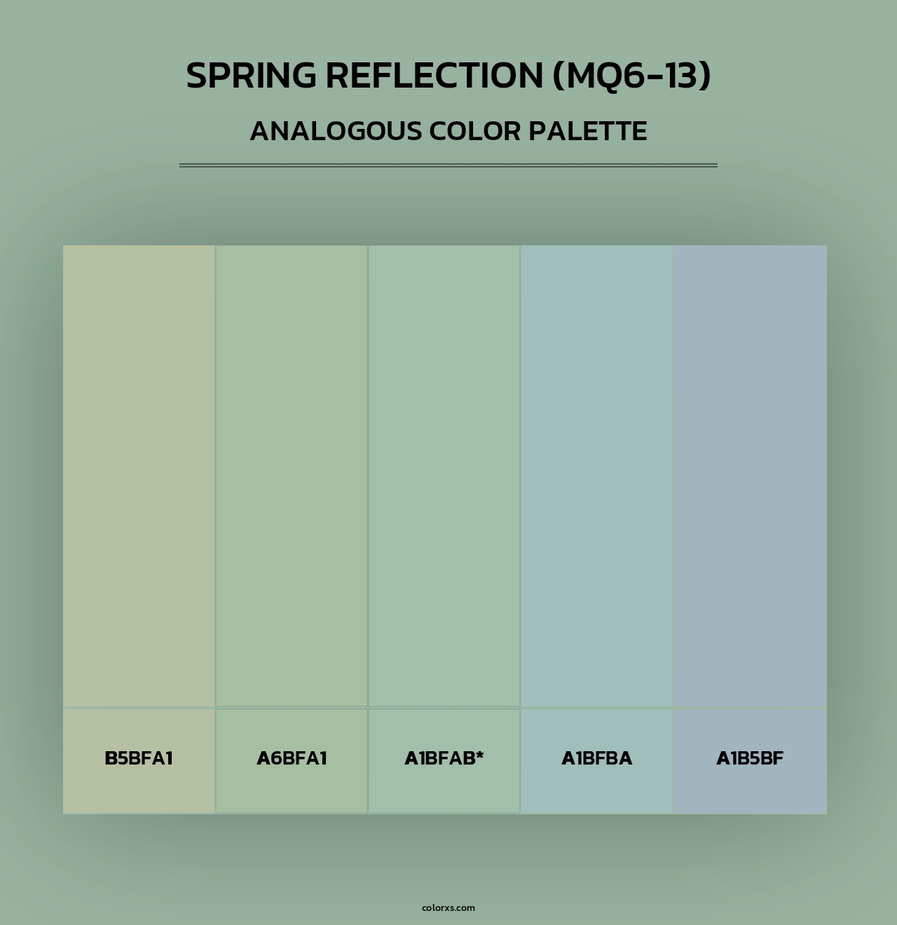 Spring Reflection (MQ6-13) - Analogous Color Palette