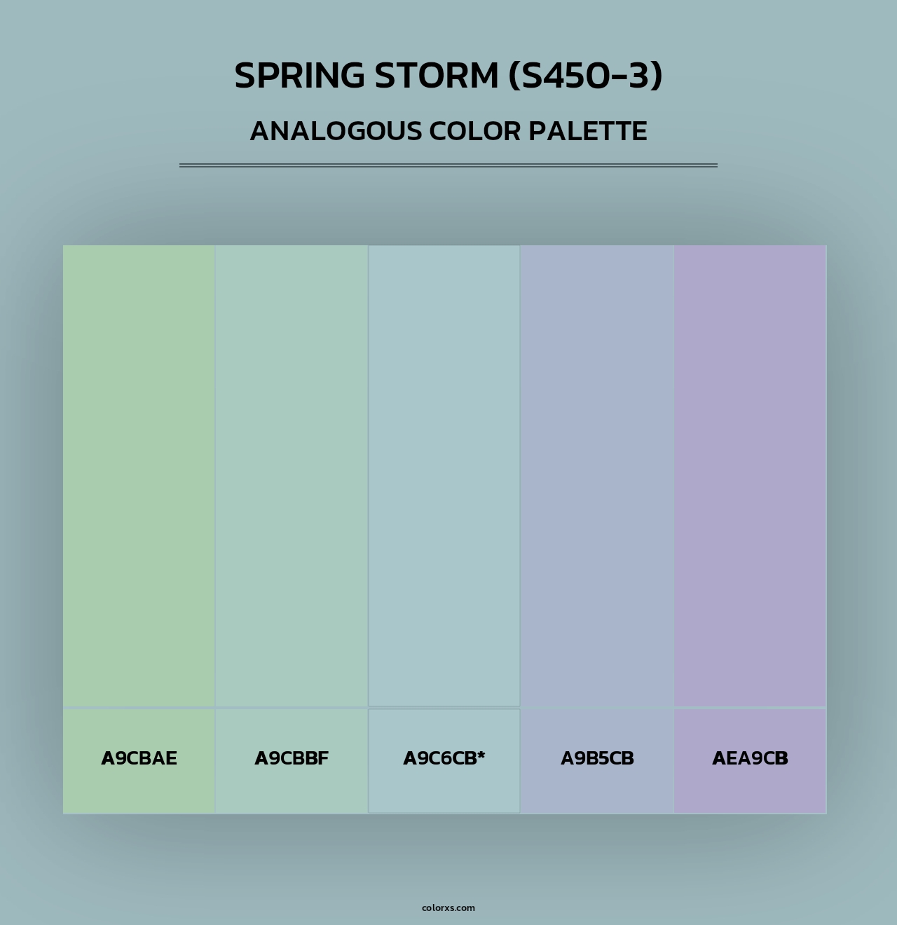 Spring Storm (S450-3) - Analogous Color Palette
