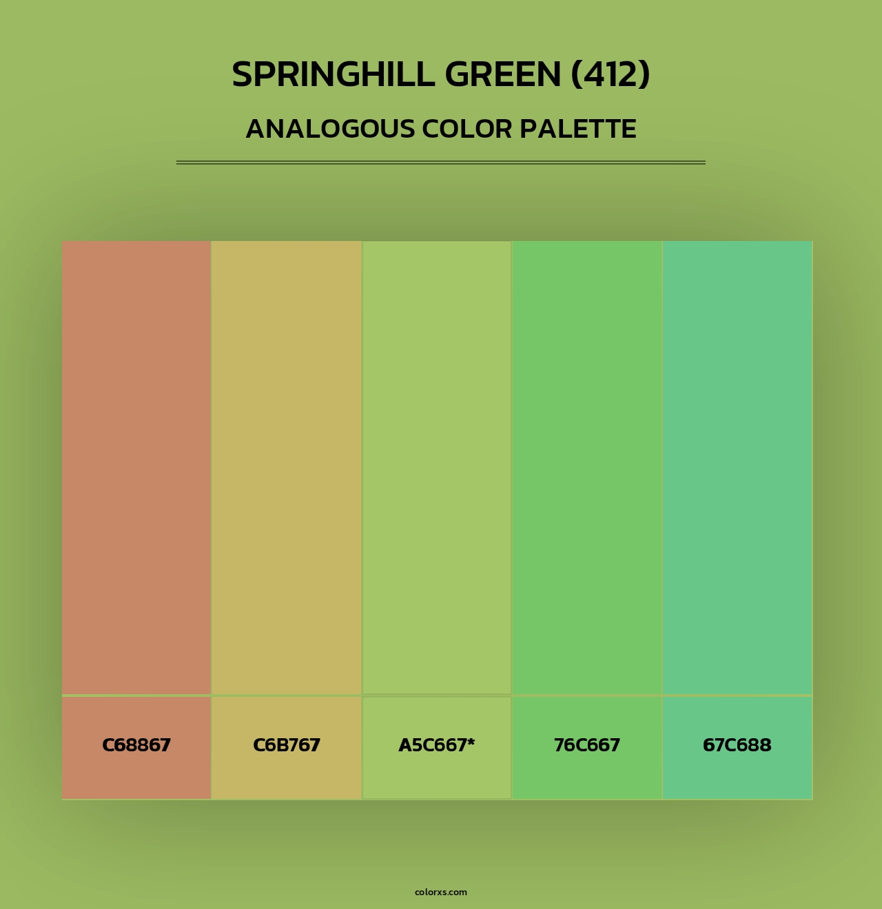 Springhill Green (412) - Analogous Color Palette