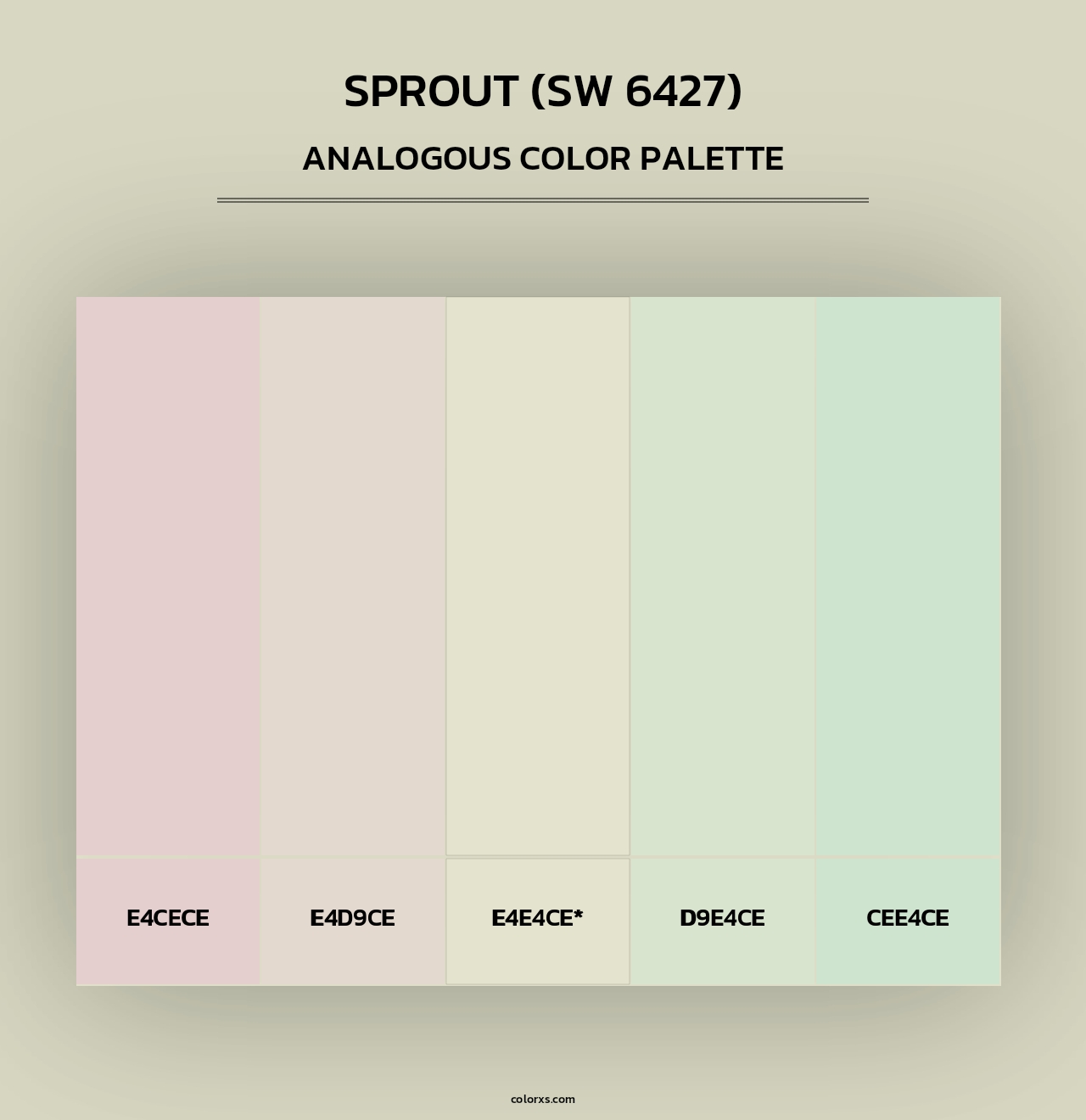 Sprout (SW 6427) - Analogous Color Palette