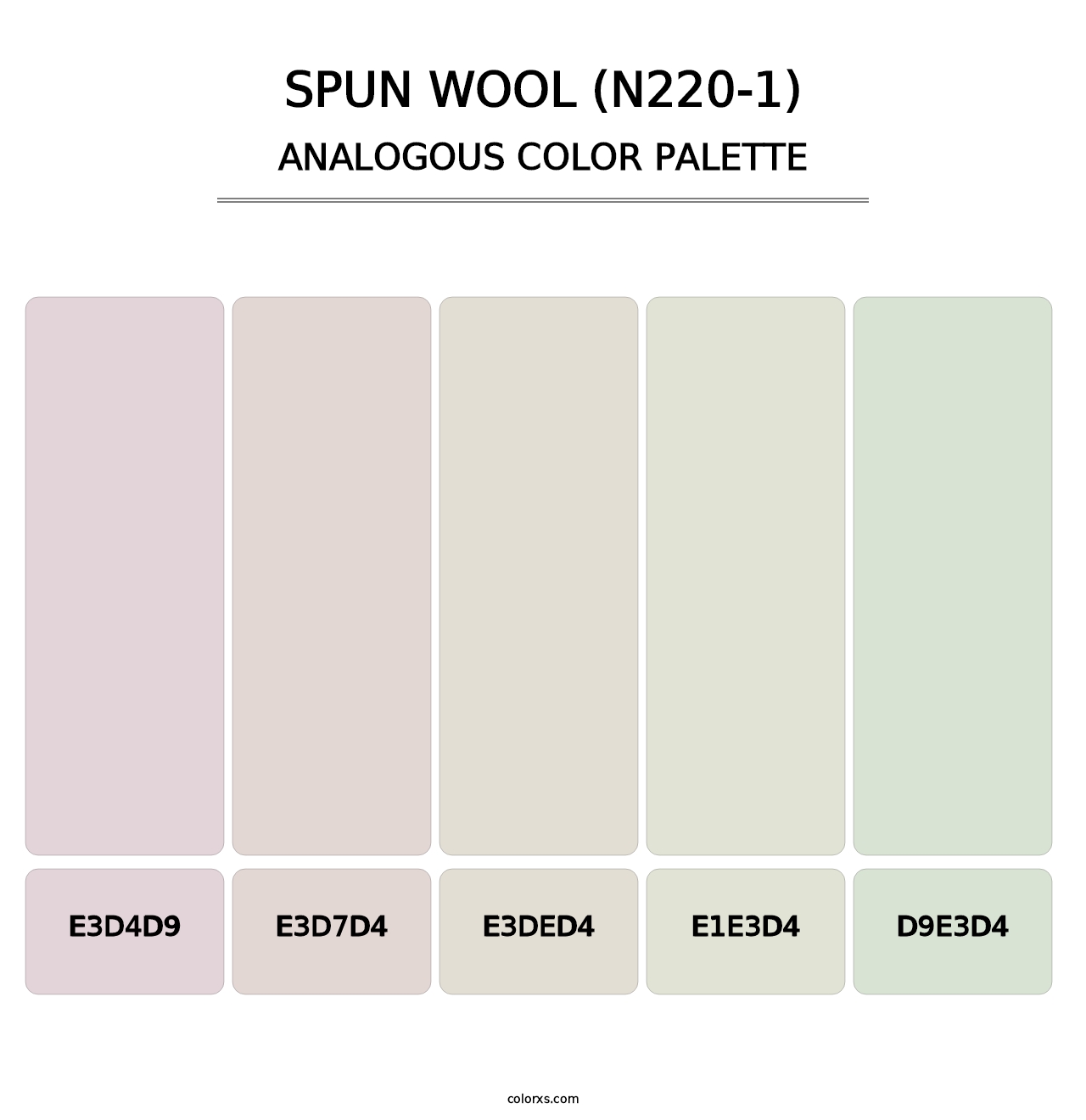 Spun Wool (N220-1) - Analogous Color Palette