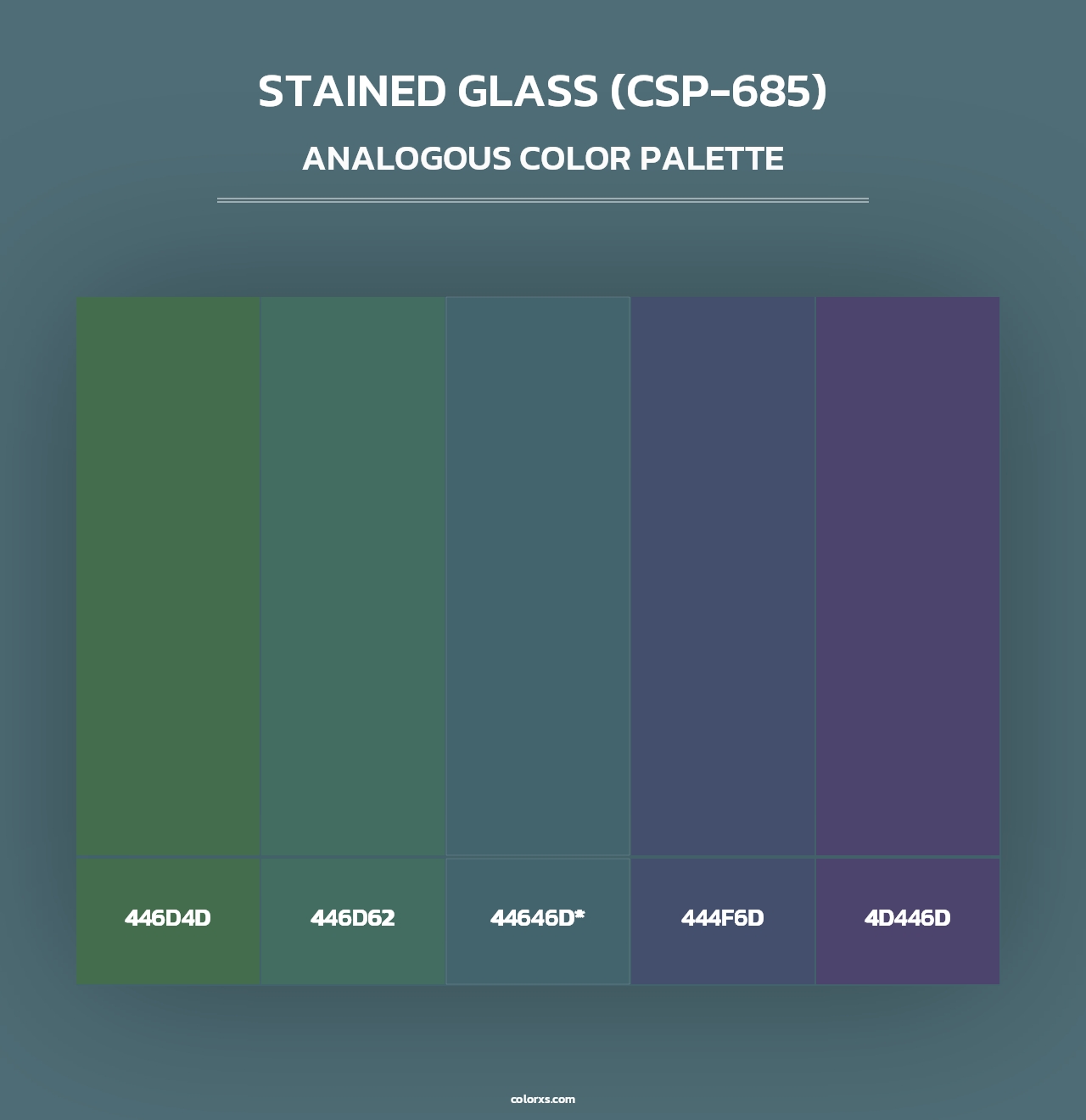 Stained Glass (CSP-685) - Analogous Color Palette