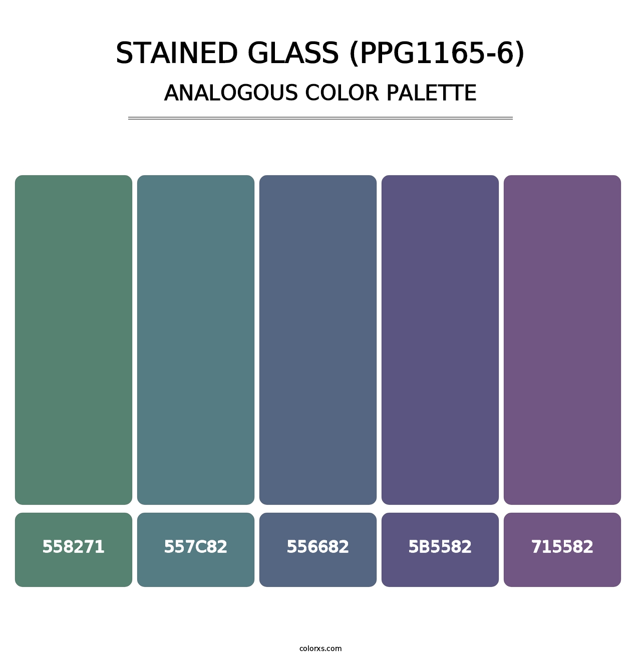 Stained Glass (PPG1165-6) - Analogous Color Palette