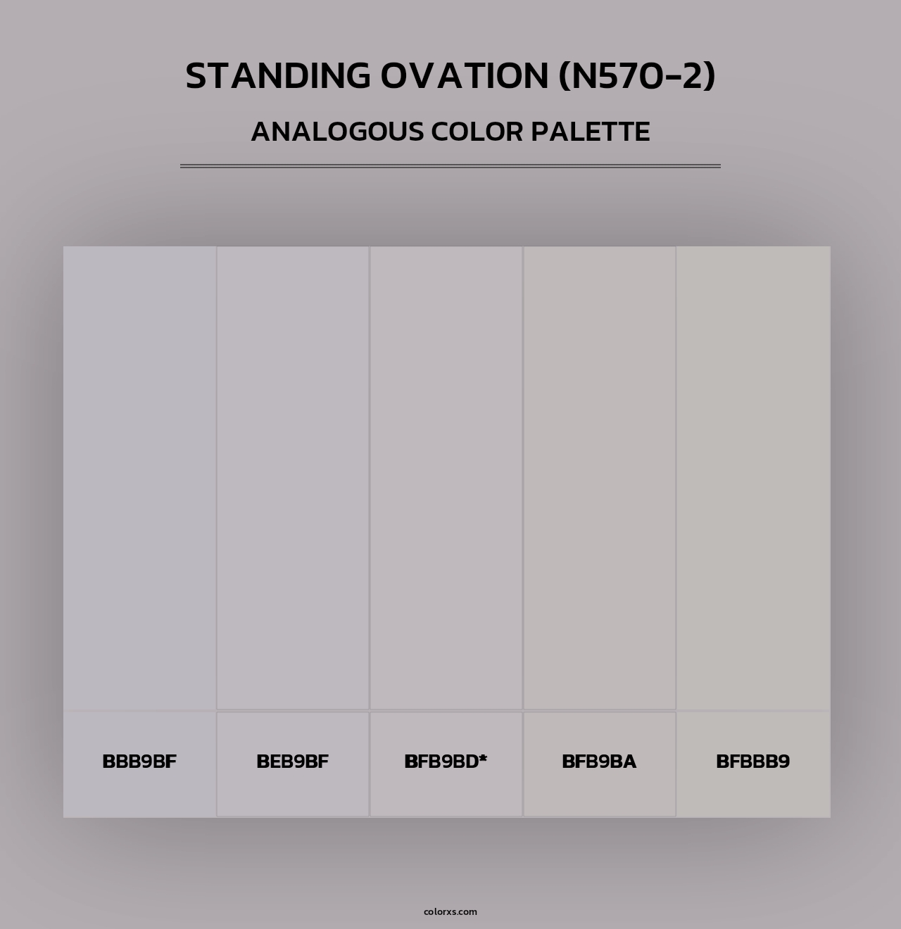 Standing Ovation (N570-2) - Analogous Color Palette