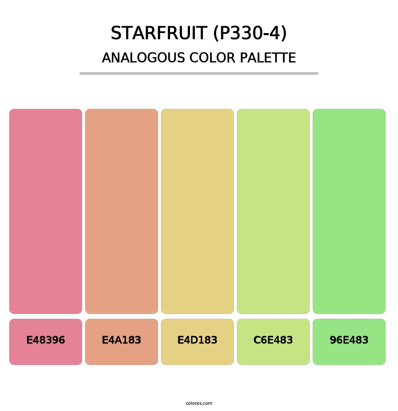Starfruit (P330-4) - Analogous Color Palette