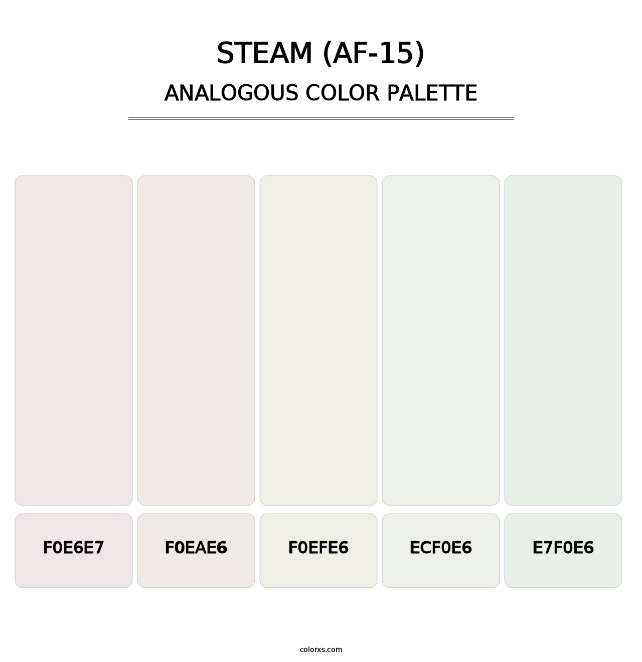 Steam (AF-15) - Analogous Color Palette
