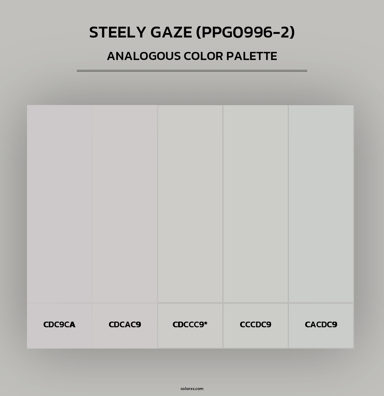 Steely Gaze (PPG0996-2) - Analogous Color Palette