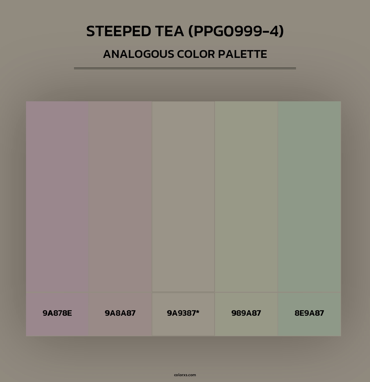 Steeped Tea (PPG0999-4) - Analogous Color Palette