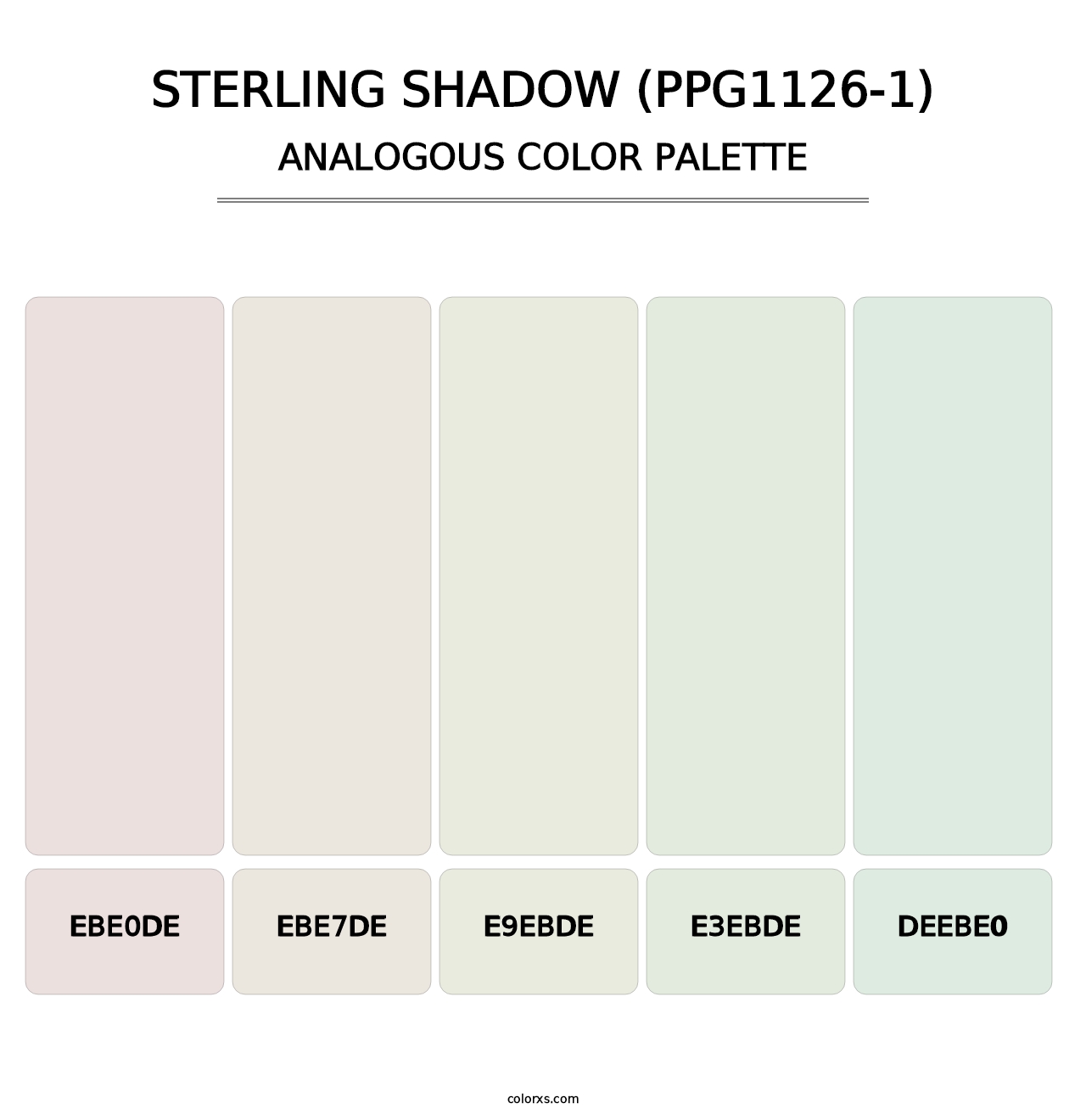 Sterling Shadow (PPG1126-1) - Analogous Color Palette